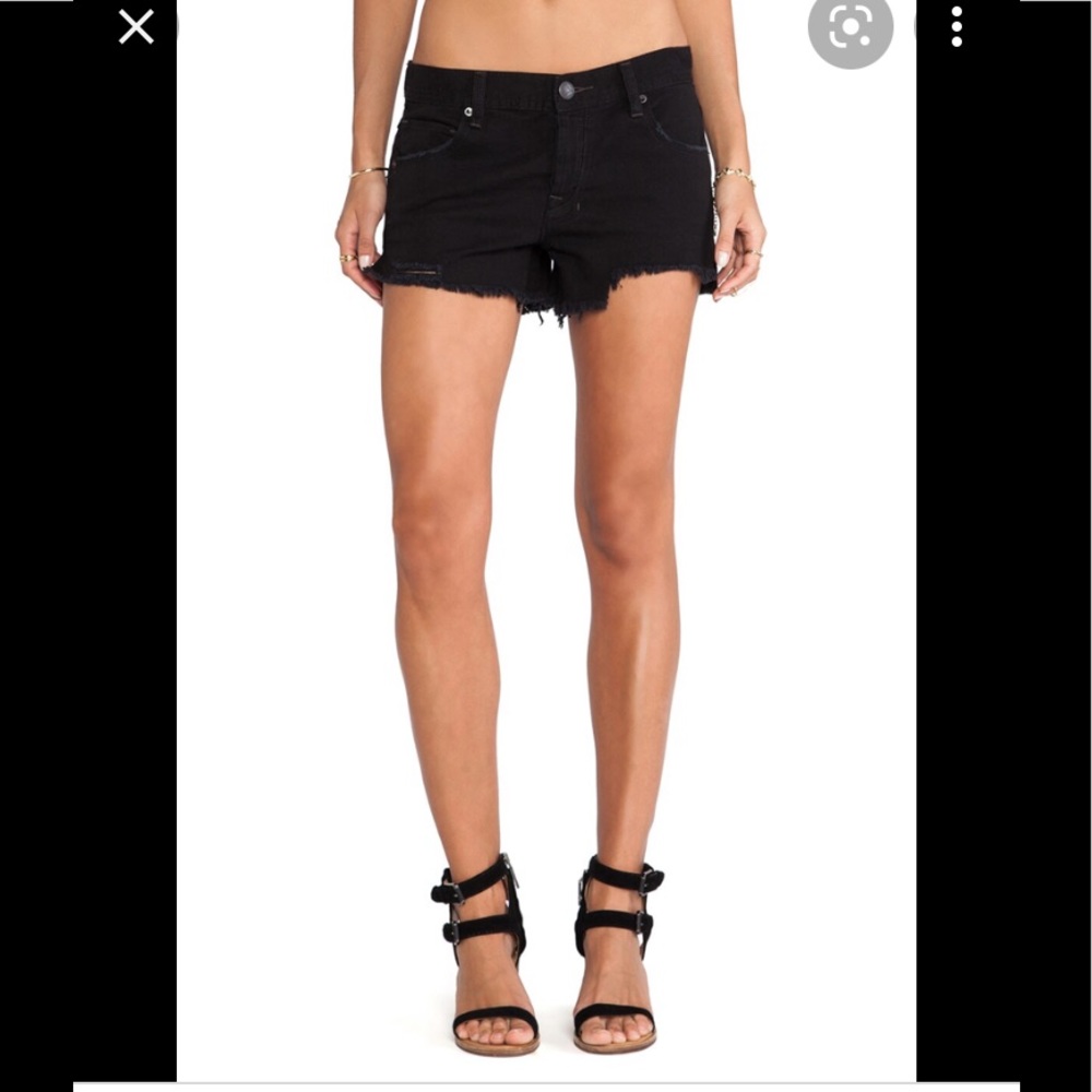 Free People Shark Bite Denim Shorts